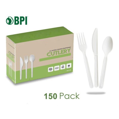 LULA Plant Starch Heavy Duty Biodegradable Cutlery Corn Starch Utensils