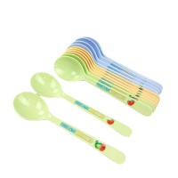 LULA Free Sample Supply Traditional Custom Personalized Spoon Flat Printed Plastic Micro Custom Mini Fancy Chinese Spoon 12pcs