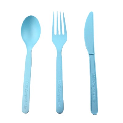 LULA free sample 16cm biodegradable disposable cutlery high quality compostable picnic cutlery set