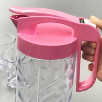 1.65L BPA Free Plastic Covered Big Capacity Beverage Water Christmas Pitcher Jug Cold Water Container for Home