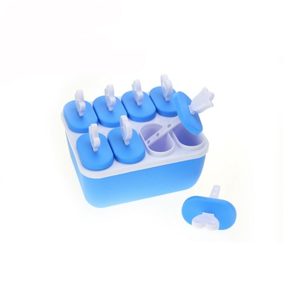 LULA 6 Pcs Children DIY Ice Lolly Cream Maker Form Popsicle Molds Yogurt Ice Box Fridge Frozen Ice Cream Lolly Maker