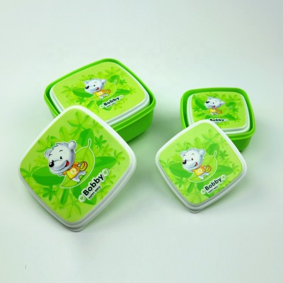 LULA 4PCS Snack Box Preservation Plastic PP Small Food Storage Container