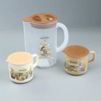 LULA Coffee Jug Children Plastic Custom Milk Jug Kids Water Pitcher Water Container with two Stacking Cups